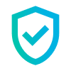 A blue icon which represents 'verified user'